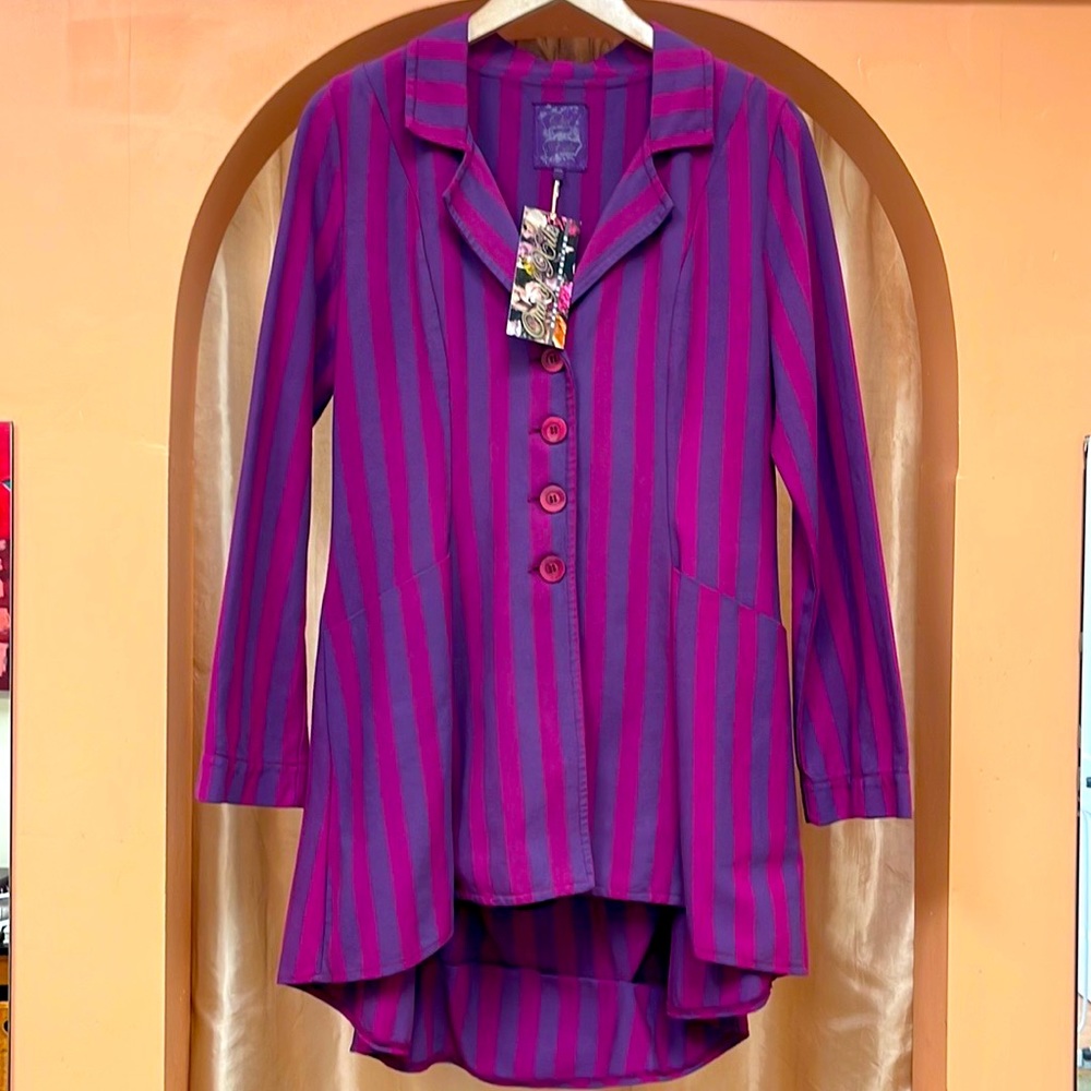 Out of Xile Riding Jacket in Fuchsia. Made in England.